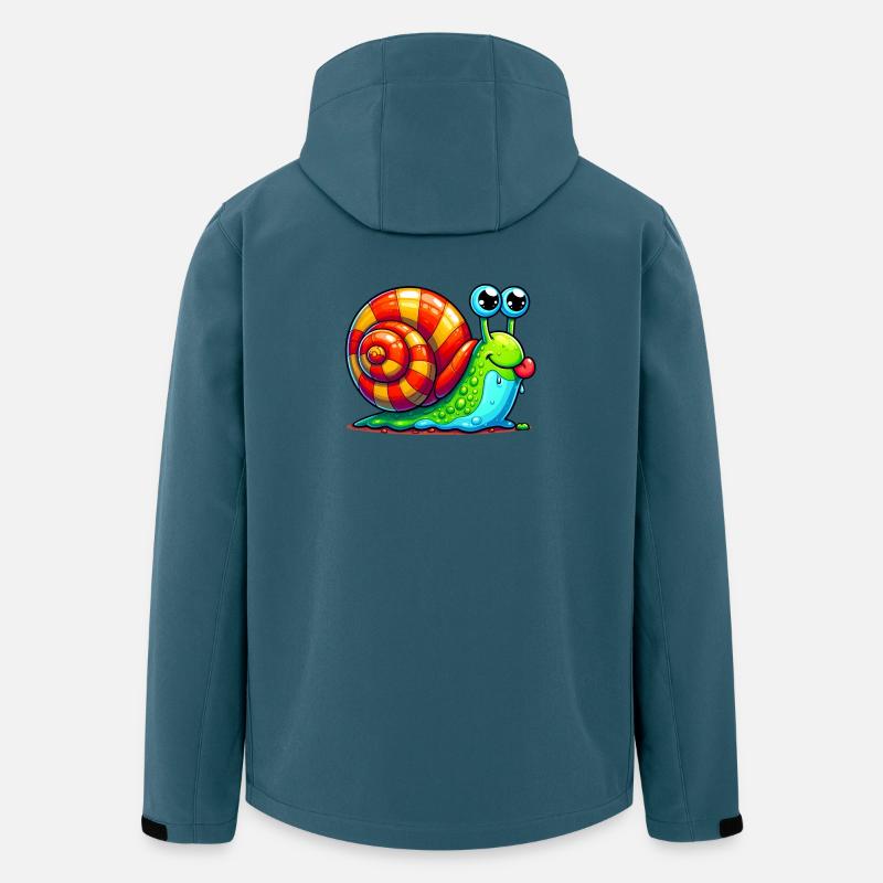 Schnecke - Recycelte Männer Softshell-Jacke von Stanley/Stella - Dunkles Petrol