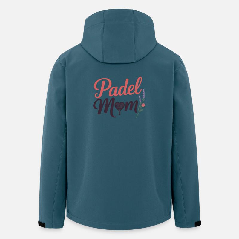 Padel Mama - Recycelte Männer Softshell-Jacke von Stanley/Stella - Dunkles Petrol