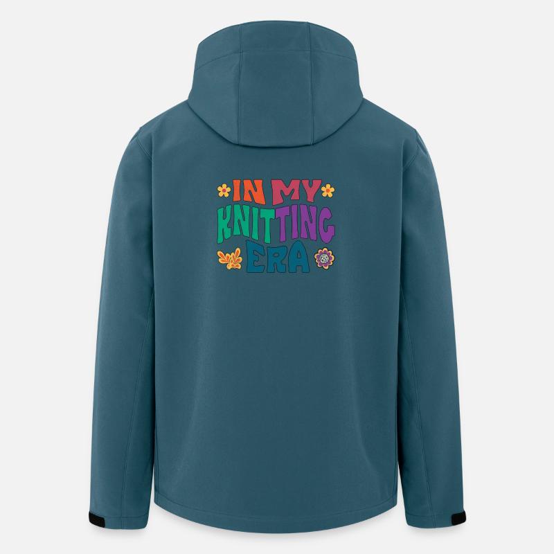 In my knitting era - Recycelte Männer Softshell-Jacke von Stanley/Stella - Dunkles Petrol