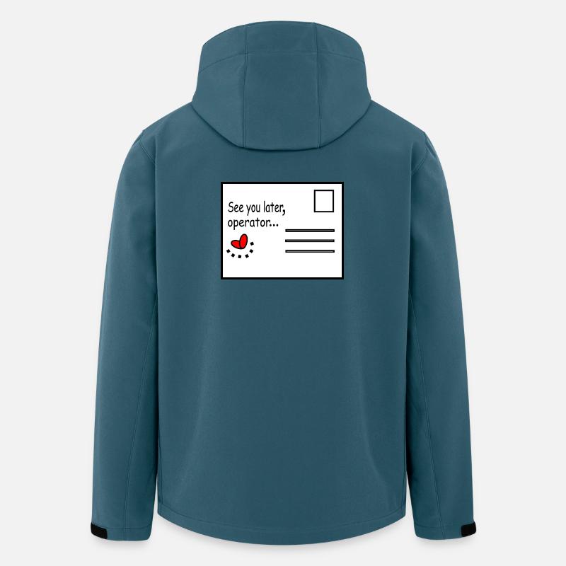 See_you_later_operator - Recycelte Männer Softshell-Jacke von Stanley/Stella - Dunkles Petrol