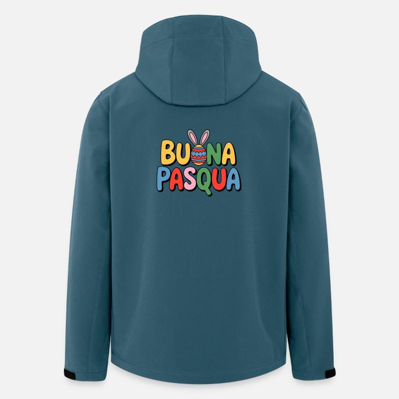 Buona Pasqua Bunny - Recycelte Männer Softshell-Jacke von Stanley/Stella - Dunkles Petrol