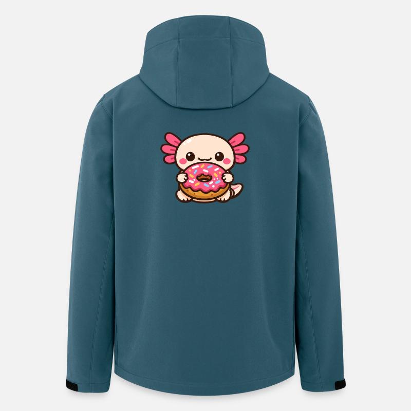 Kawaii Donut-Buddy mit Zuckerguss - Recycelte Männer Softshell-Jacke von Stanley/Stella - Dunkles Petrol