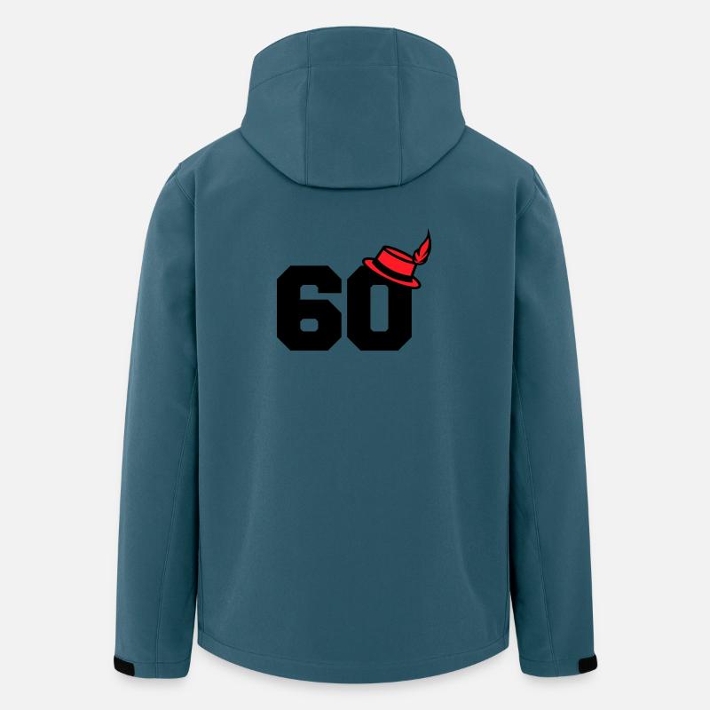 60 - Recycelte Männer Softshell-Jacke von Stanley/Stella - Dunkles Petrol