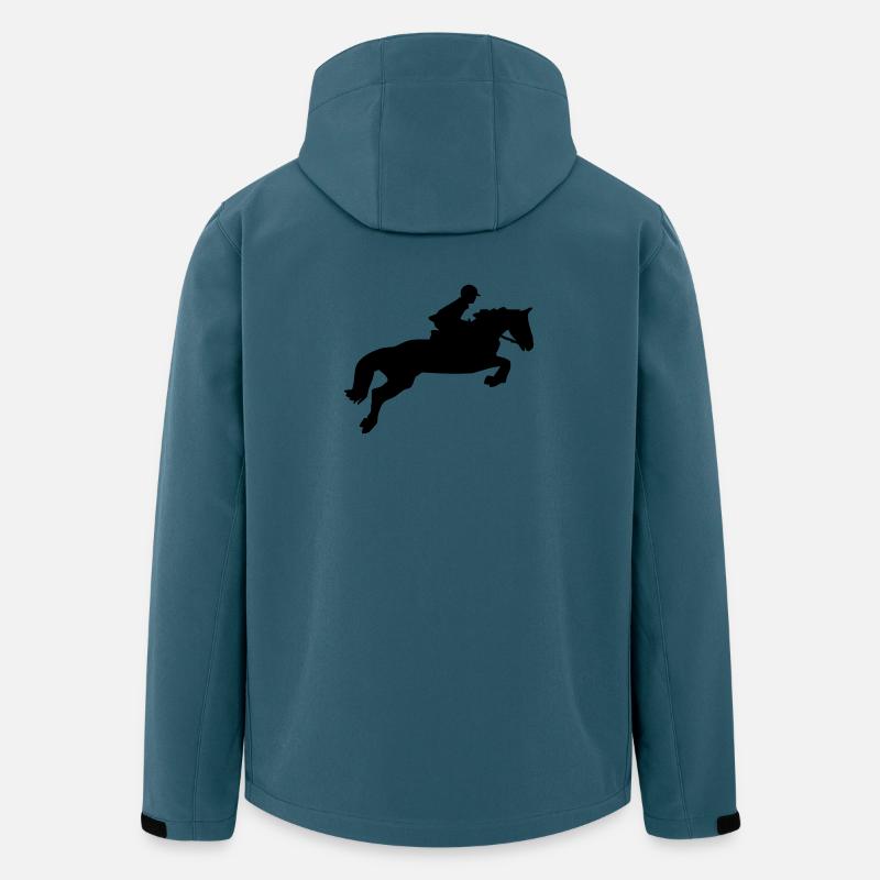 Springpferd - Recycelte Männer Softshell-Jacke von Stanley/Stella - Dunkles Petrol