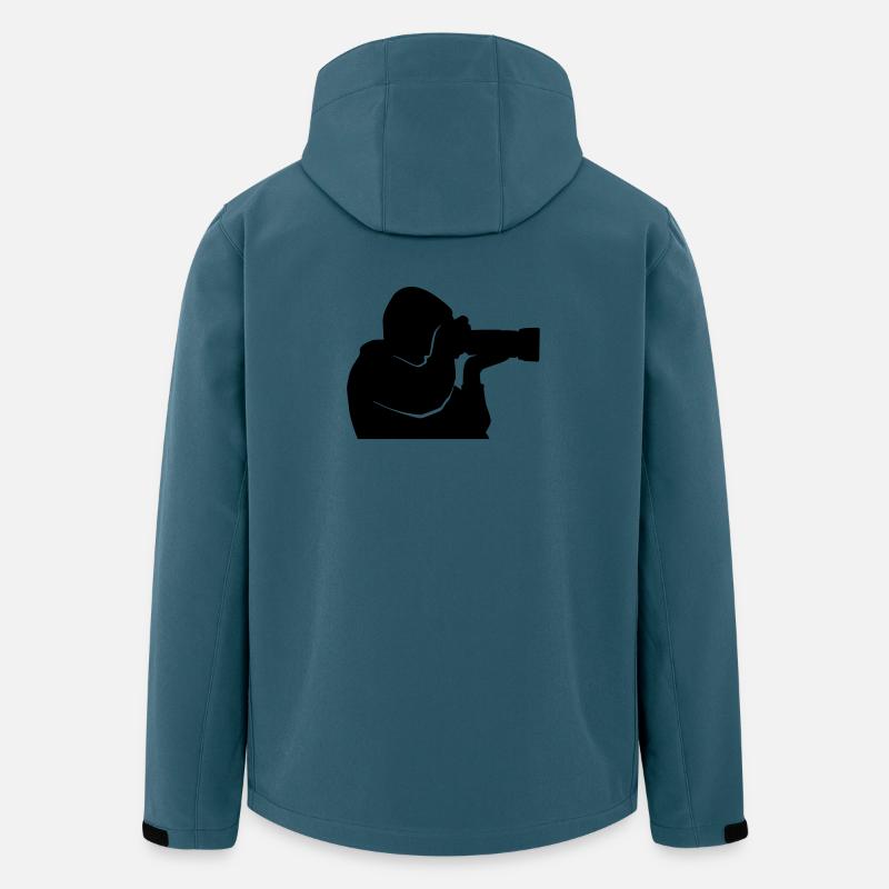 Fotograf - Paparazzi - Logo - Recycelte Männer Softshell-Jacke von Stanley/Stella - Dunkles Petrol