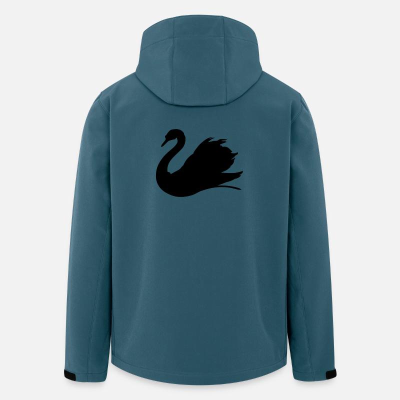 Schwan - Recycelte Männer Softshell-Jacke von Stanley/Stella - Dunkles Petrol