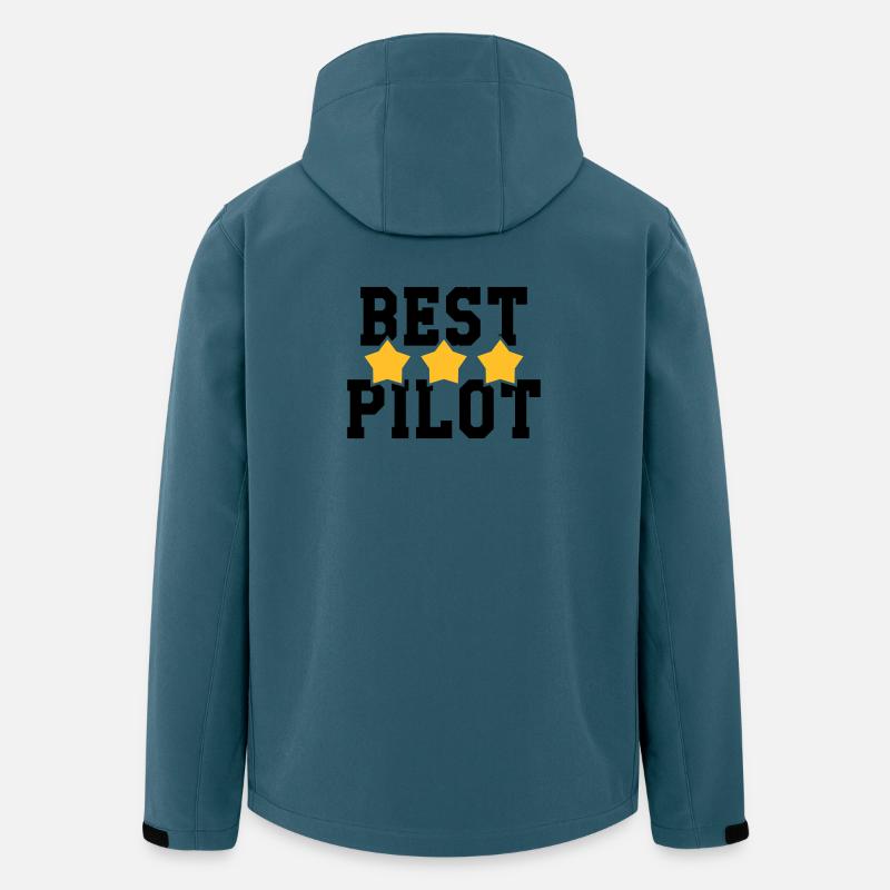 Best Pilot - Recycelte Männer Softshell-Jacke von Stanley/Stella - Dunkles Petrol
