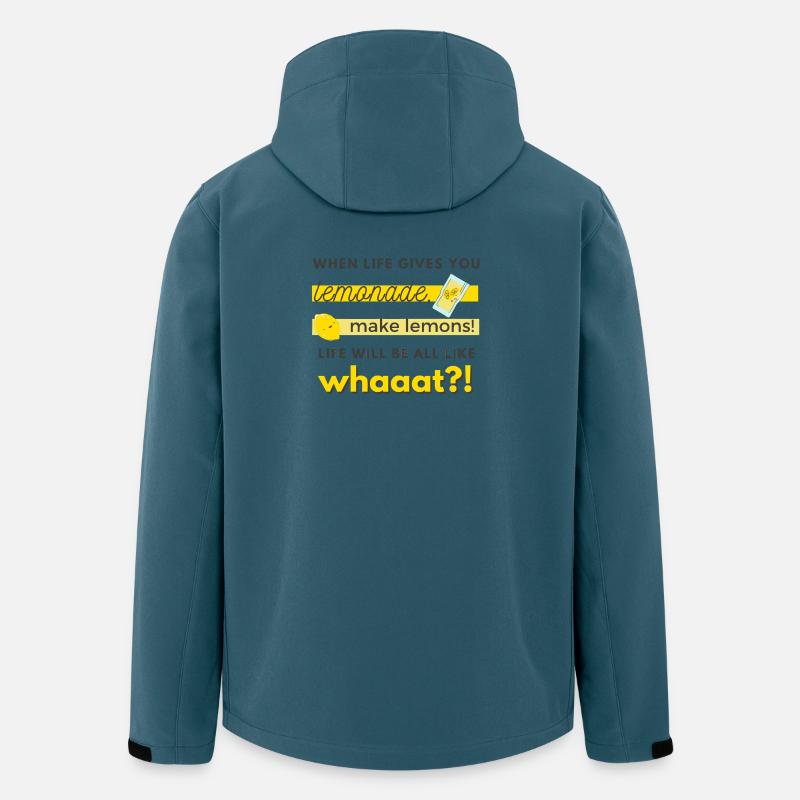 faites des citrons! - Veste softshell homme en polyester recyclé Stanley/Stella - bleu pétrole foncé