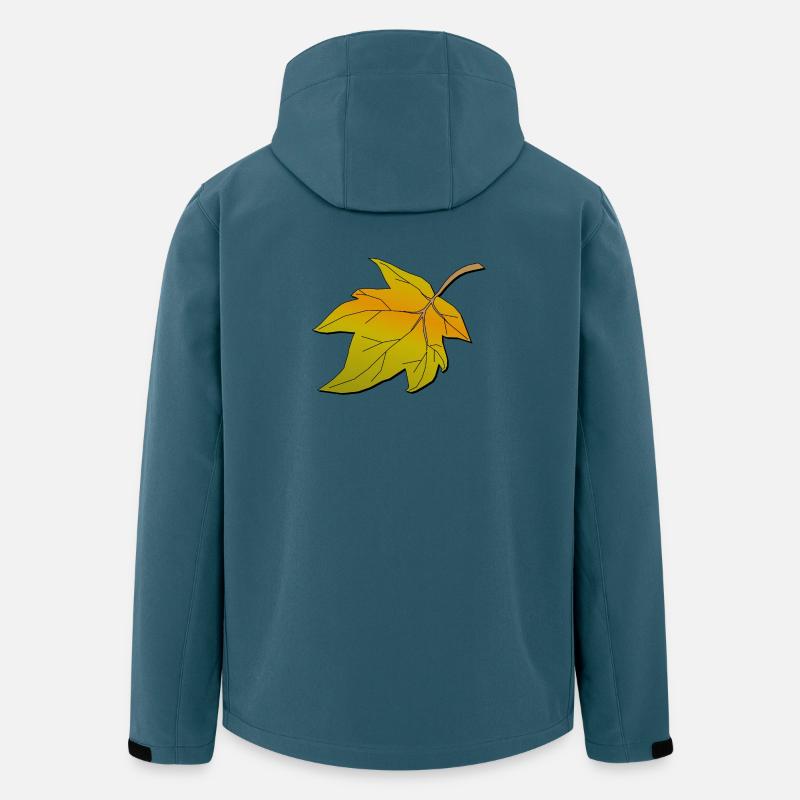 Herbstblatt | Autumn leave - Recycelte Männer Softshell-Jacke von Stanley/Stella - Dunkles Petrol