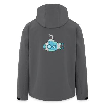 U-Boot - Recycelte Männer Softshell-Jacke von Stanley/Stella - Dunkles Petrol - Hinten - AI Model Male 185 light (185cm)