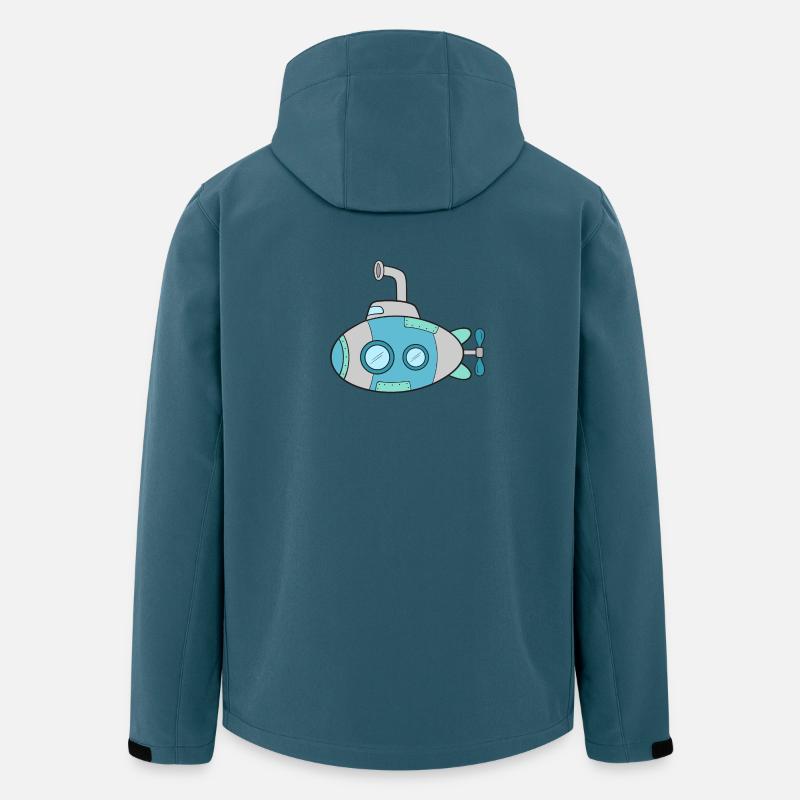 U-Boot - Recycelte Männer Softshell-Jacke von Stanley/Stella - Dunkles Petrol
