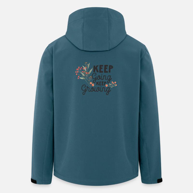 Keep Going, Keep Growing - Men’s Recycled Softshell Jacket by Stanley/Stella - stargazer