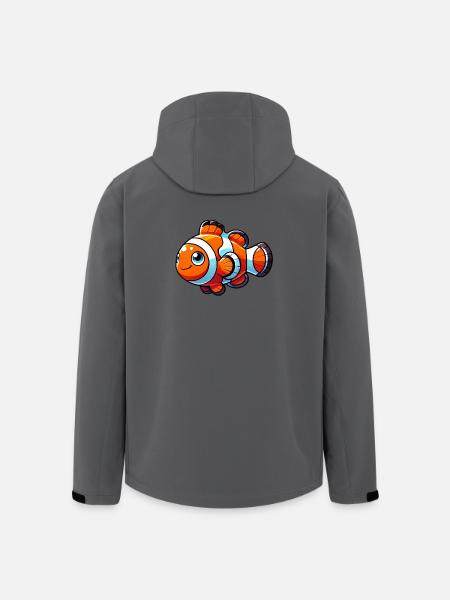 Clownfisch - Recycelte Männer Softshell-Jacke von Stanley/Stella - Dunkles Petrol