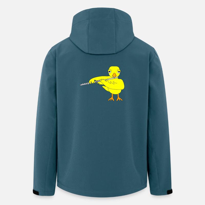 Flöte Küken - Recycelte Männer Softshell-Jacke von Stanley/Stella - Dunkles Petrol