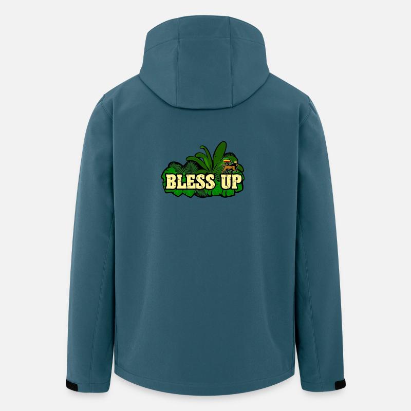 Dub Reggae Bless Up Jungle - Recycelte Männer Softshell-Jacke von Stanley/Stella - Dunkles Petrol