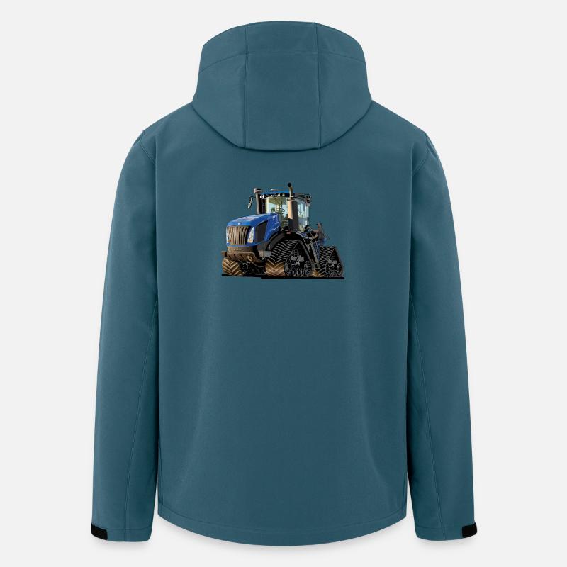 Traktor mit Raupenantrieb - Recycelte Männer Softshell-Jacke von Stanley/Stella - Dunkles Petrol