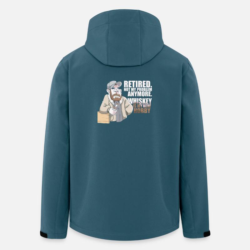 Whiskey Spruch Whiskeytrinker Whiskeyliebhaber - Recycelte Männer Softshell-Jacke von Stanley/Stella - Dunkles Petrol