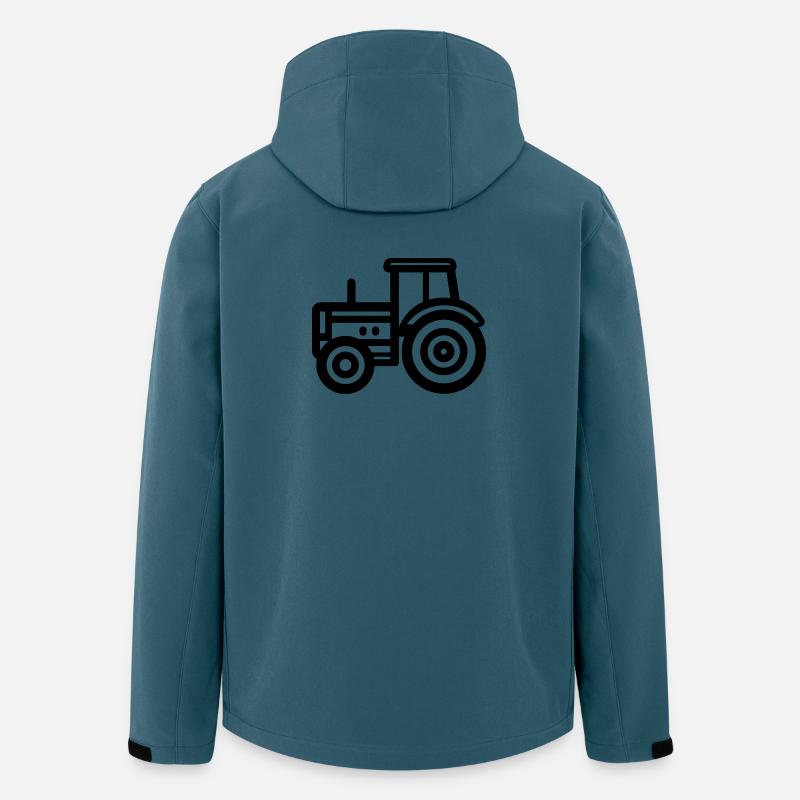 Traktor - Recycelte Männer Softshell-Jacke von Stanley/Stella - Dunkles Petrol