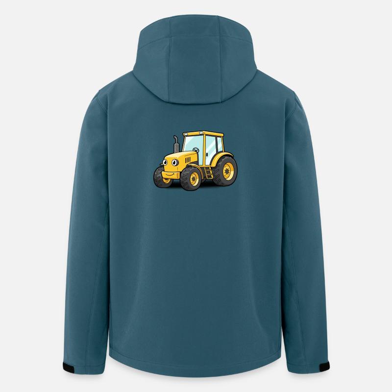 Traktor - Recycelte Männer Softshell-Jacke von Stanley/Stella - Dunkles Petrol