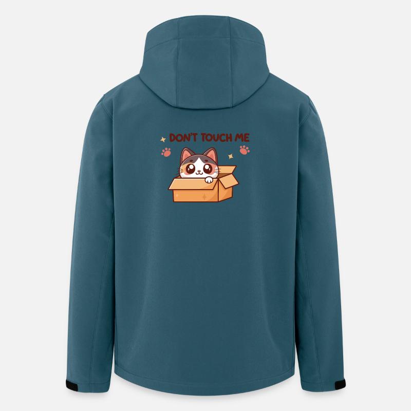 Kätzchen in der Box – Nicht anfassen - Recycelte Männer Softshell-Jacke von Stanley/Stella - Dunkles Petrol