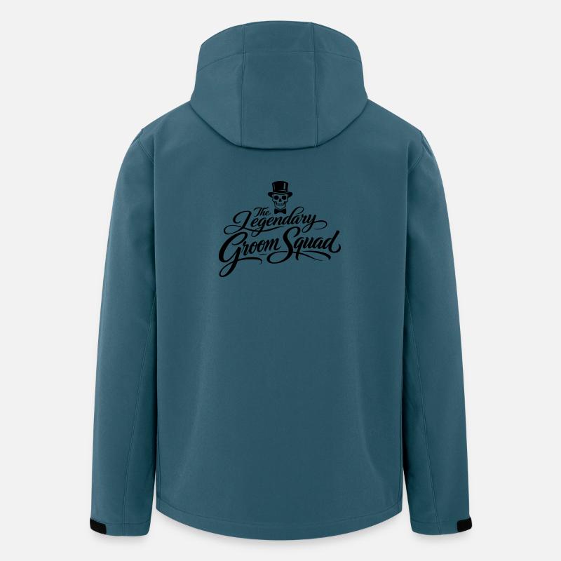 Groom Squad Bräutigam Jga - Recycelte Männer Softshell-Jacke von Stanley/Stella - Dunkles Petrol