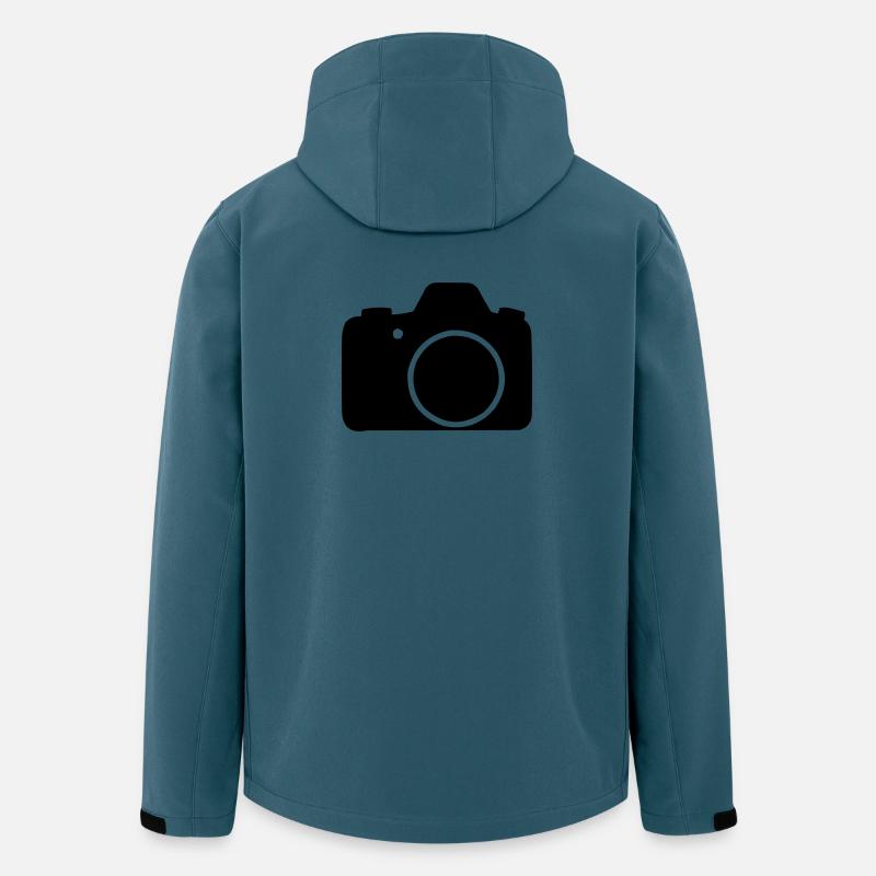 Caméra - Veste softshell homme en polyester recyclé Discoverer Stanley/Stella - bleu pétrole foncé