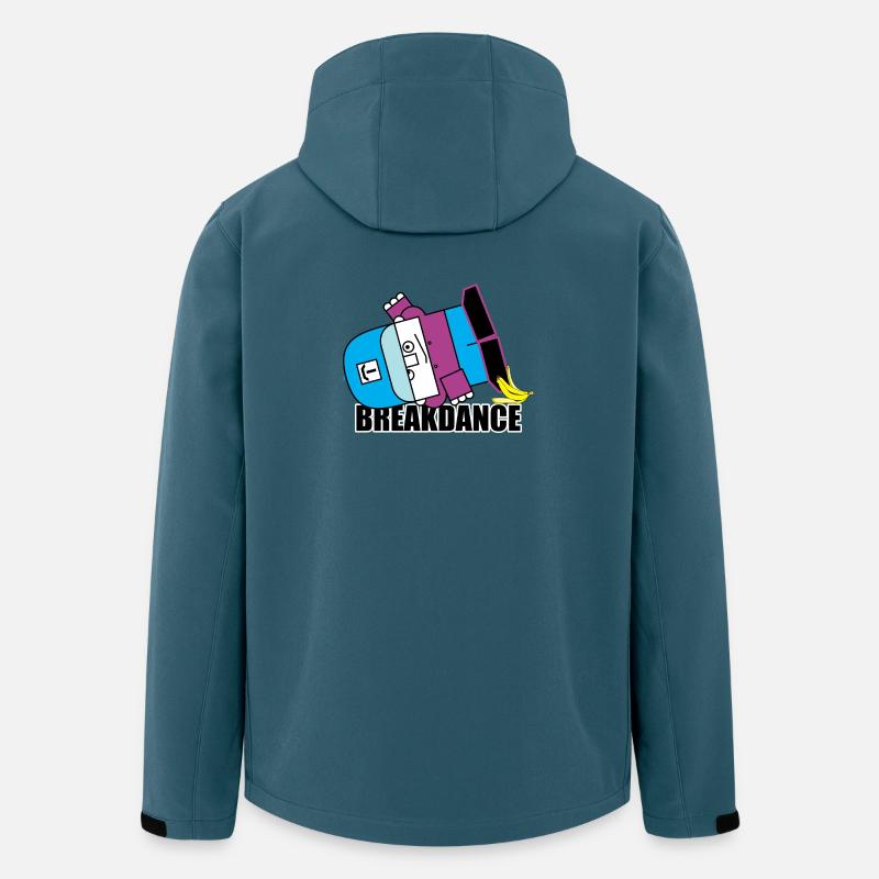 Bananen-Breakdance-Bot - Recycelte Männer Softshell-Jacke von Stanley/Stella - Dunkles Petrol