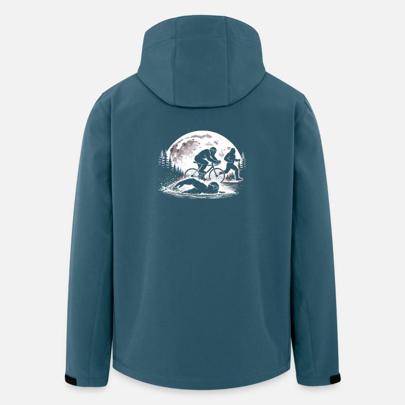 Bigfoot Triathlon - Recycelte Männer Softshell-Jacke von Stanley/Stella - Dunkles Petrol