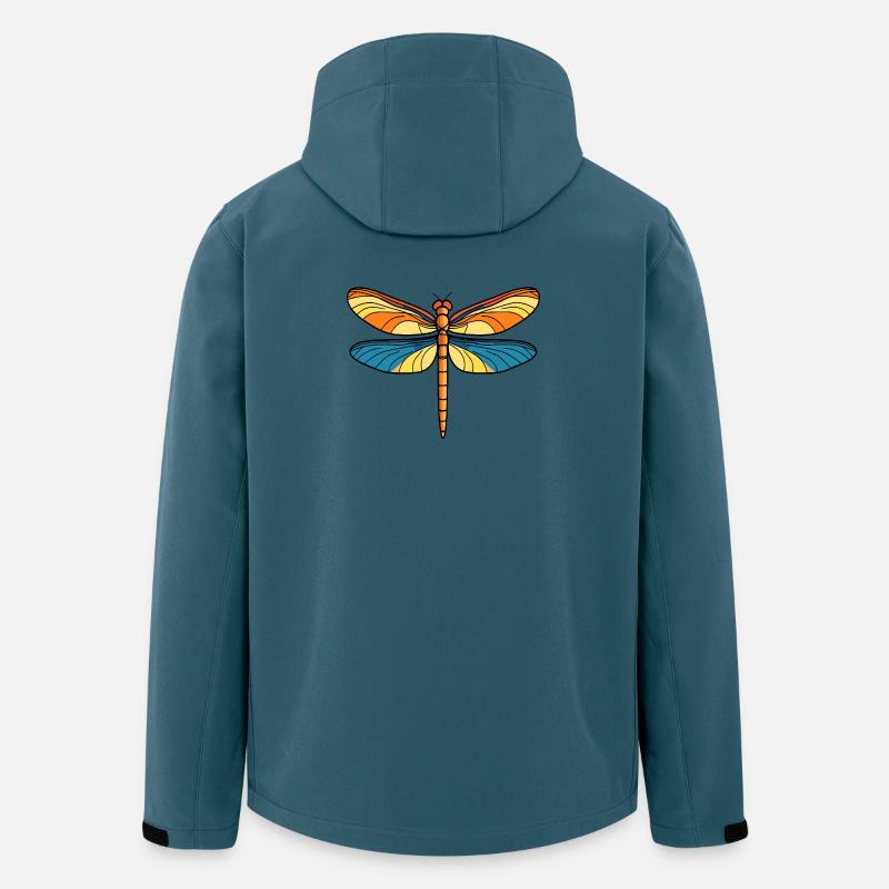 Sonnenflügel Drachenfliege - Recycelte Männer Softshell-Jacke von Stanley/Stella - Dunkles Petrol