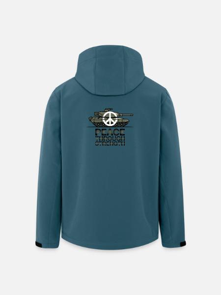 Peace Over Tanks Emblem - Men’s Recycled Softshell Jacket by Stanley/Stella - stargazer