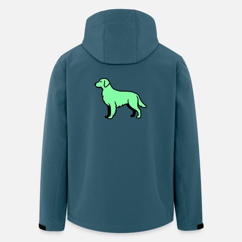 Labrador Retriever Silhouette - Recycelte Männer Softshell-Jacke von Stanley/Stella - Dunkles Petrol