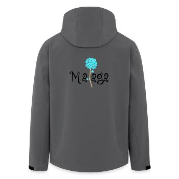 Malaga Biznaga - Veste softshell homme en polyester recyclé Stanley/Stella - bleu pétrole foncé - Dos - AI Model Male 185 light (185cm)