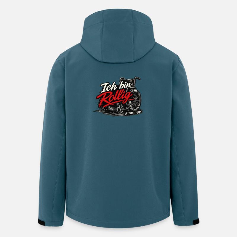 Rollig - Recycelte Männer Softshell-Jacke von Stanley/Stella - Dunkles Petrol