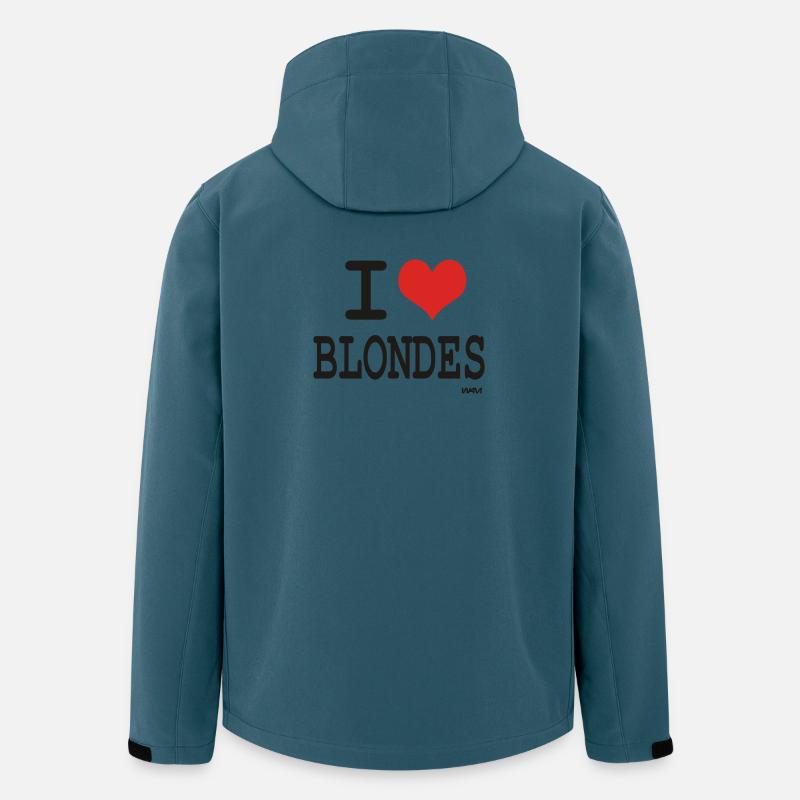 I love blondes - Recycelte Männer Softshell-Jacke von Stanley/Stella - Dunkles Petrol