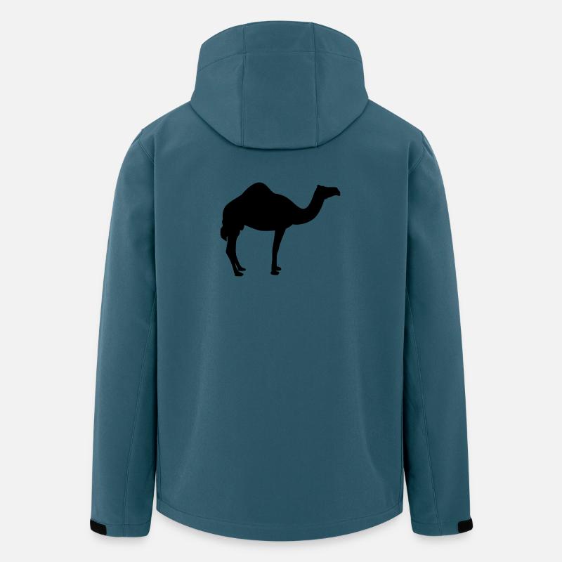 Kamel | Wüste | Dubai | Wüstenschiff - Veste softshell homme en polyester recyclé Stanley/Stella - bleu pétrole foncé