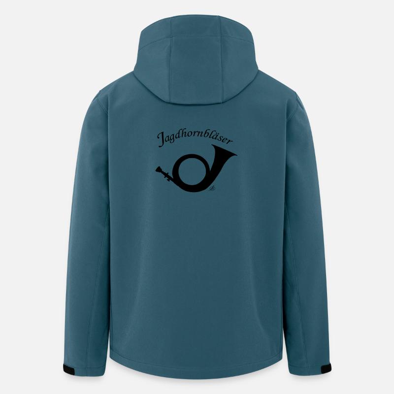 Jagdhorn - Recycelte Männer Softshell-Jacke von Stanley/Stella - Dunkles Petrol