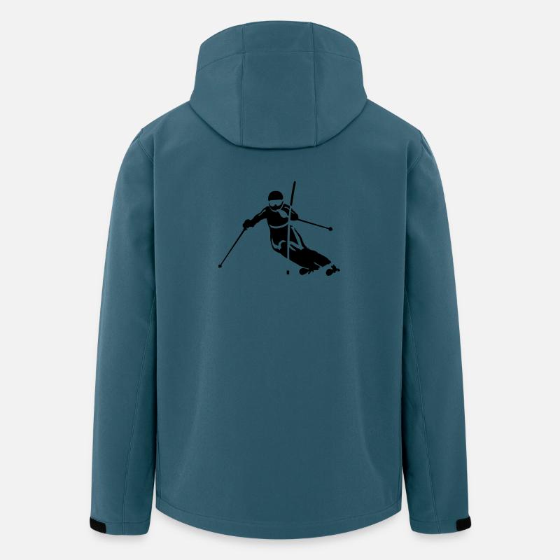 Slalom - Recycelte Männer Softshell-Jacke von Stanley/Stella - Dunkles Petrol