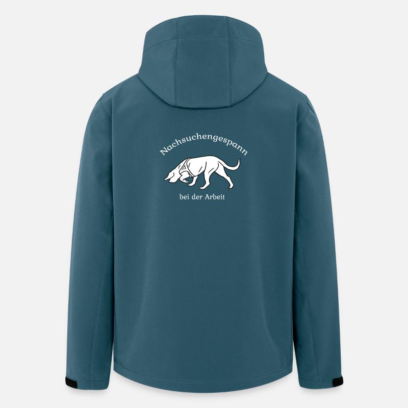 Nachsuchengespann - Recycelte Männer Softshell-Jacke von Stanley/Stella - Dunkles Petrol