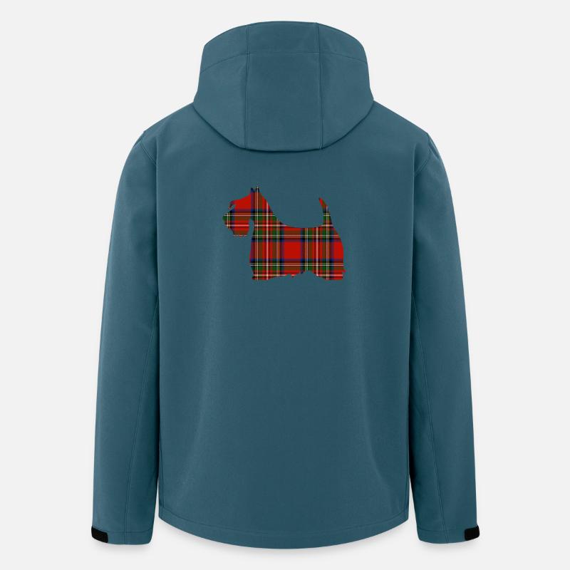 Tartan Scottie - Recycelte Männer Softshell-Jacke von Stanley/Stella - Dunkles Petrol