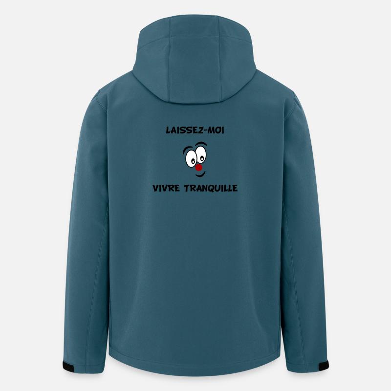 HUMOUR. CITATION. MESSAGE. RETRAITE. ANNIVERSAIRE. - Veste softshell homme en polyester recyclé Stanley/Stella - bleu pétrole foncé