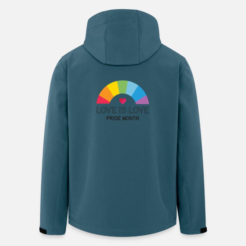 Liebe ist Liebe. Stolz-Monat. - Recycelte Männer Softshell-Jacke von Stanley/Stella - Dunkles Petrol