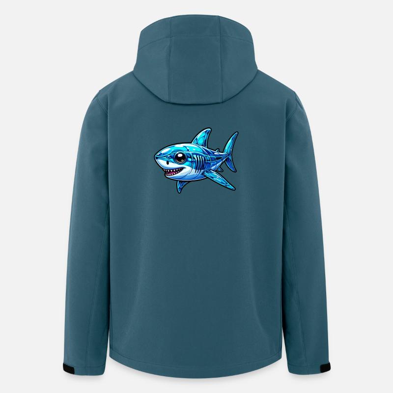 Hai - Recycelte Männer Softshell-Jacke von Stanley/Stella - Dunkles Petrol
