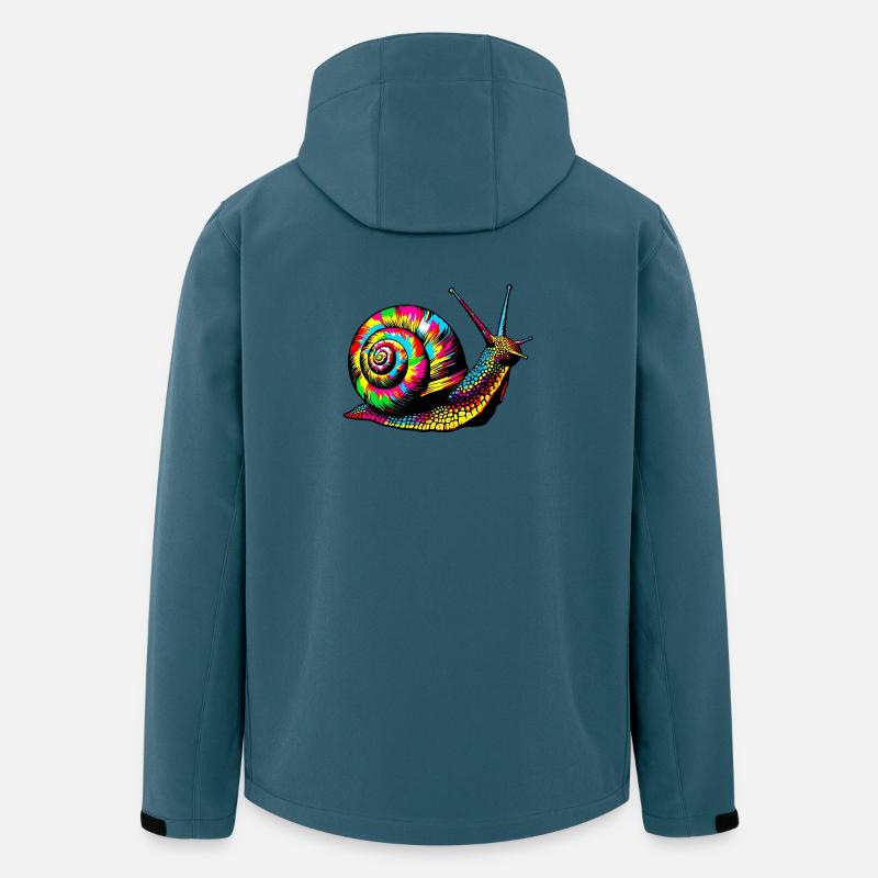 Schnecke - Recycelte Männer Softshell-Jacke von Stanley/Stella - Dunkles Petrol