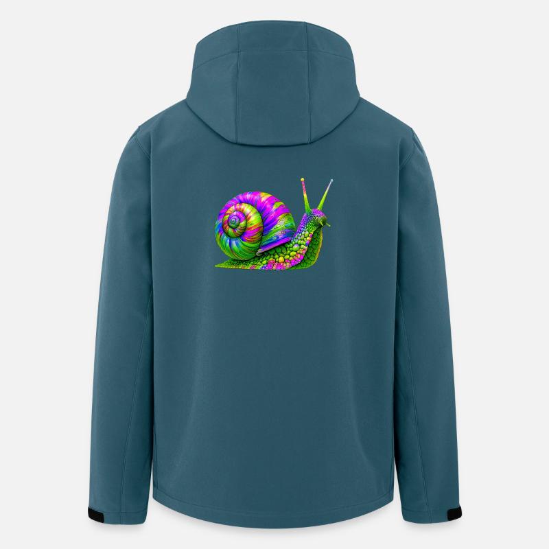 Schnecke - Recycelte Männer Softshell-Jacke von Stanley/Stella - Dunkles Petrol