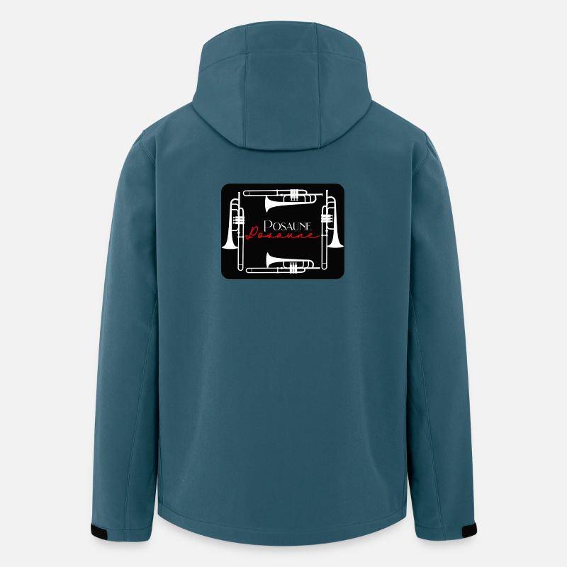 Posaune Kunst - Posaunist Bläser Posaunenchor - Recycelte Männer Softshell-Jacke von Stanley/Stella - Dunkles Petrol