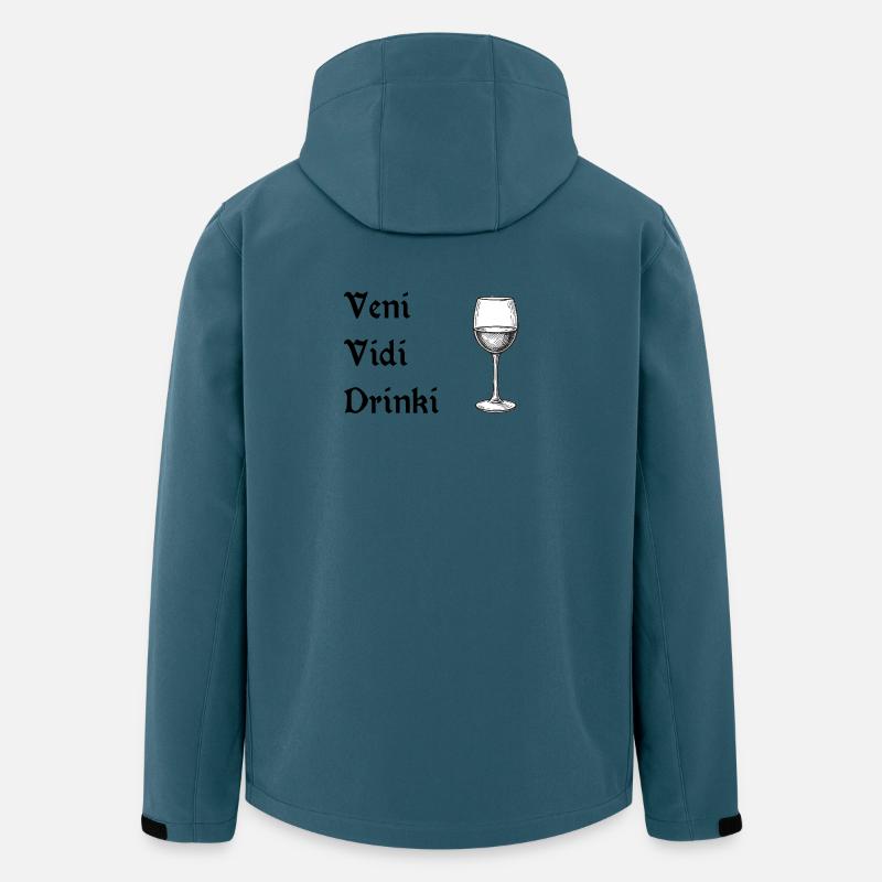Veni vidi drinki - Recycelte Männer Softshell-Jacke von Stanley/Stella - Dunkles Petrol