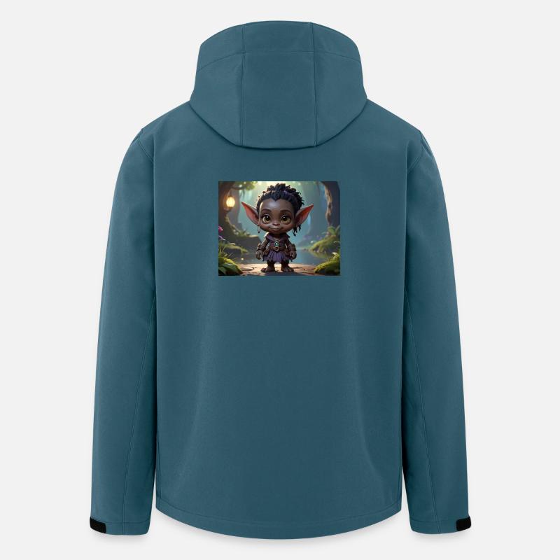 Waldkobold im Dämmerwald - Recycelte Männer Softshell-Jacke von Stanley/Stella - Dunkles Petrol