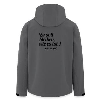 Il doit rester en bon état - Veste softshell homme en polyester recyclé Stanley/Stella -  - Dos - AI Model Male 185 light (185cm)