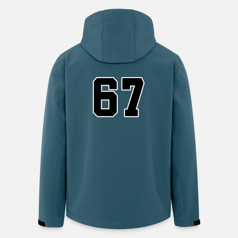 67 Minimalistisches Trenddesign - Recycelte Männer Softshell-Jacke von Stanley/Stella - Dunkles Petrol