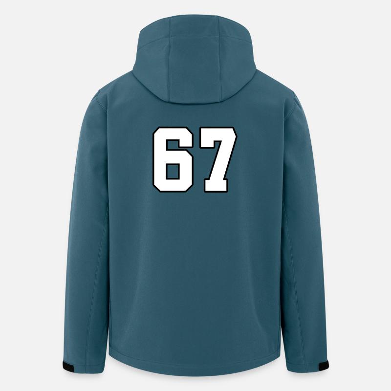 67 Minimalistisches Trenddesign - Recycelte Männer Softshell-Jacke von Stanley/Stella - Dunkles Petrol